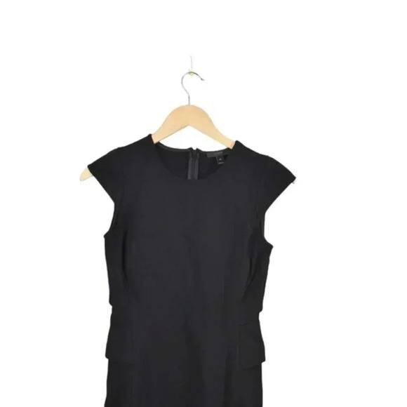 J. Crew Black Interview Dress Sheath Stretch Size 00 - Picture 3 of 9